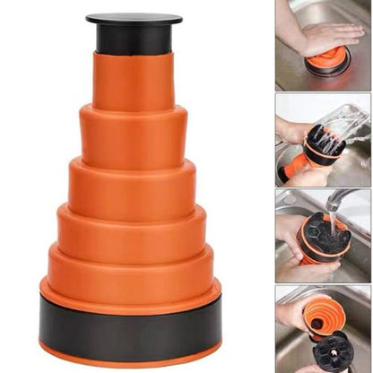 Kitchen Sink Drain Plunger | Compact Clog Remover Tool