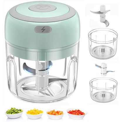 Mini Electric Food Chopper | USB Rechargeable Vegetable & Garlic Cutter
