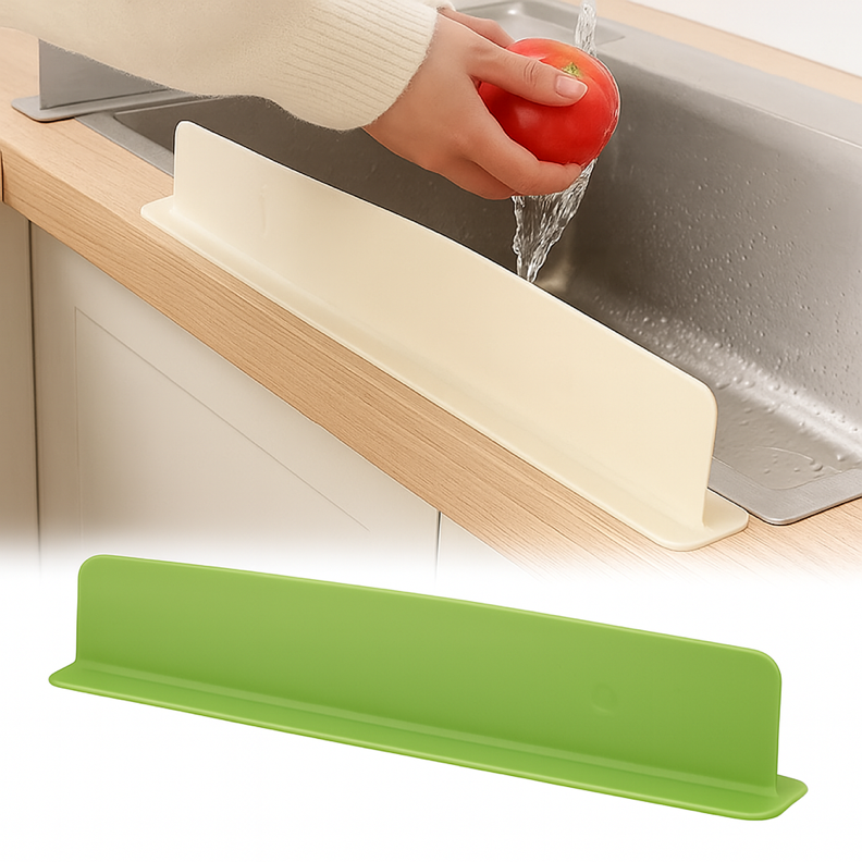 Kitchen Sink Splash Guard | Silicone Water Splash Protector