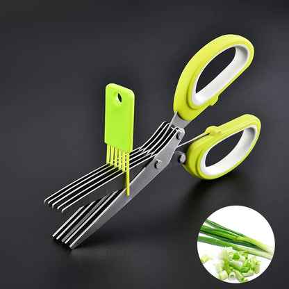 5-Blade Herb Kitchen Scissors | Fast Herb & Vegetable Cutter
