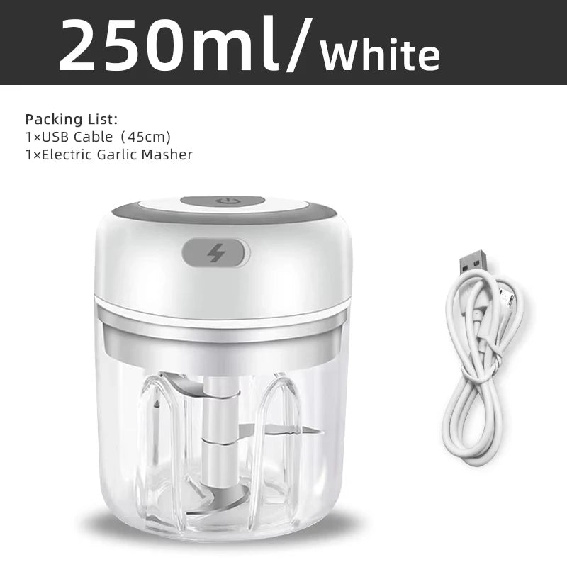 Mini Electric Food Chopper | USB Rechargeable Vegetable & Garlic Cutter
