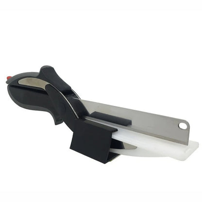 Kitchen Scissors with Cutting Board | 2-in-1 Food Cutter