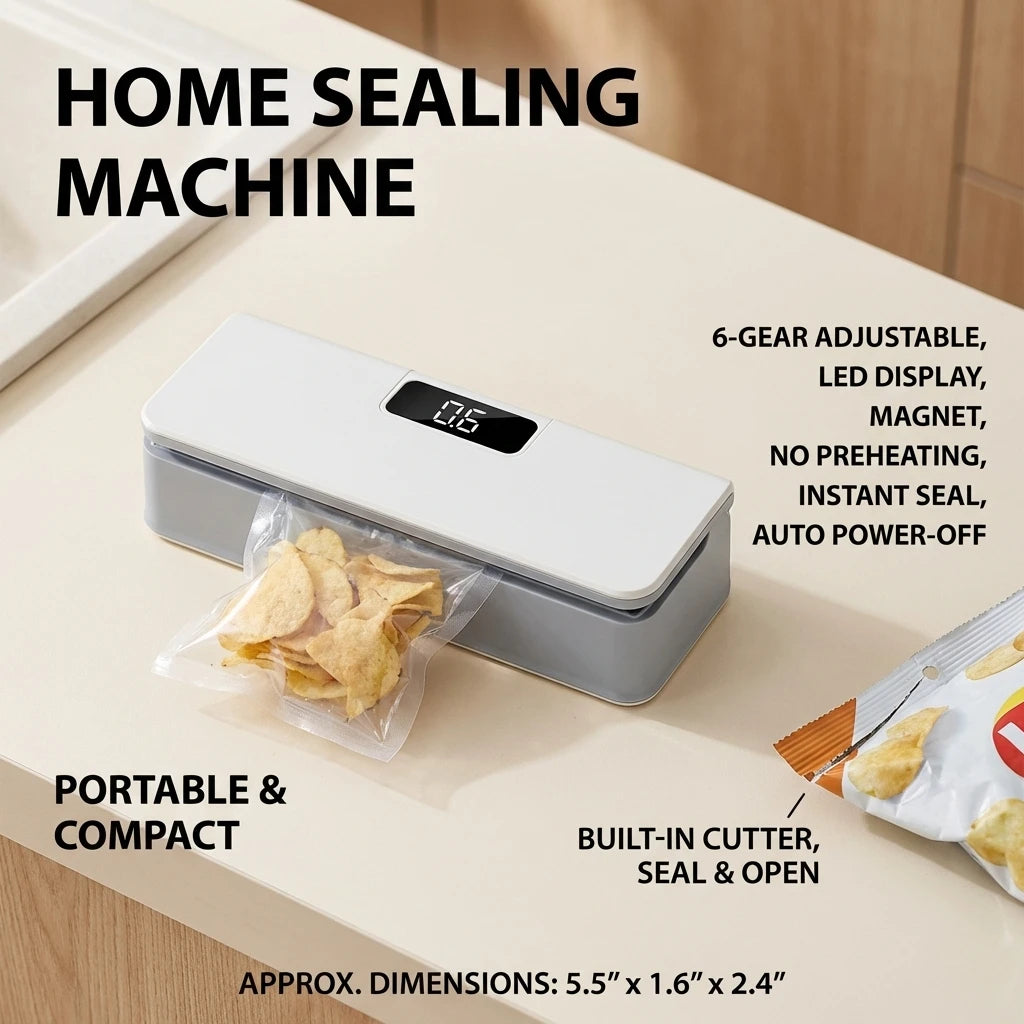 Mini Heat Bag Sealer | Portable Food Storage Sealing Clip