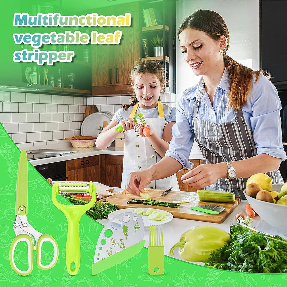 5-Blade Herb Kitchen Scissors | Fast Herb & Vegetable Cutter