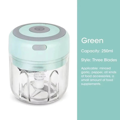 Mini Electric Food Chopper | USB Rechargeable Vegetable & Garlic Cutter